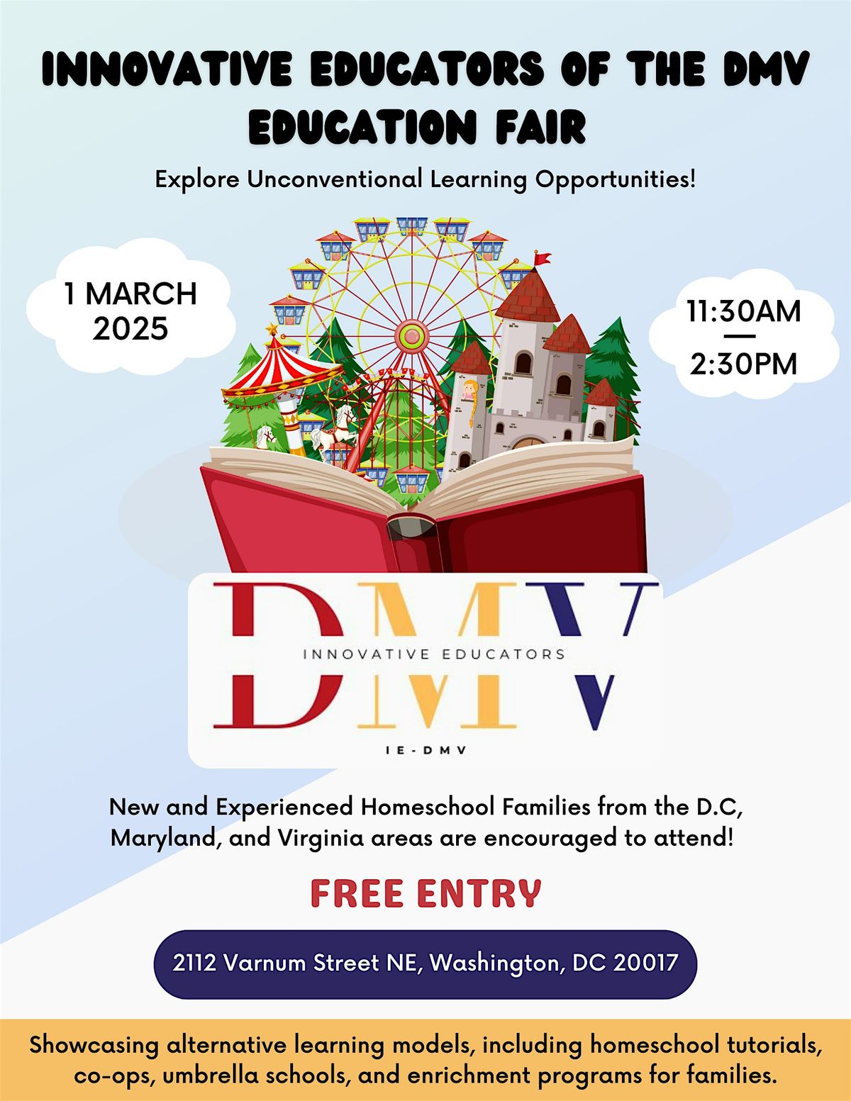 Innovative Educators of the DMV (IE-DMV) 2025 EDUCATION FAIR