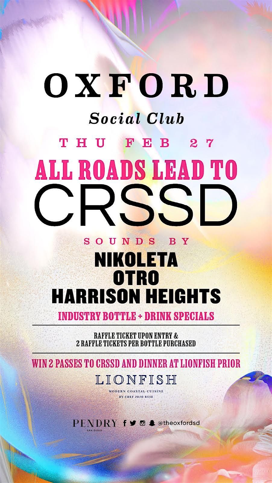 All Roads Lead to CRSSD!