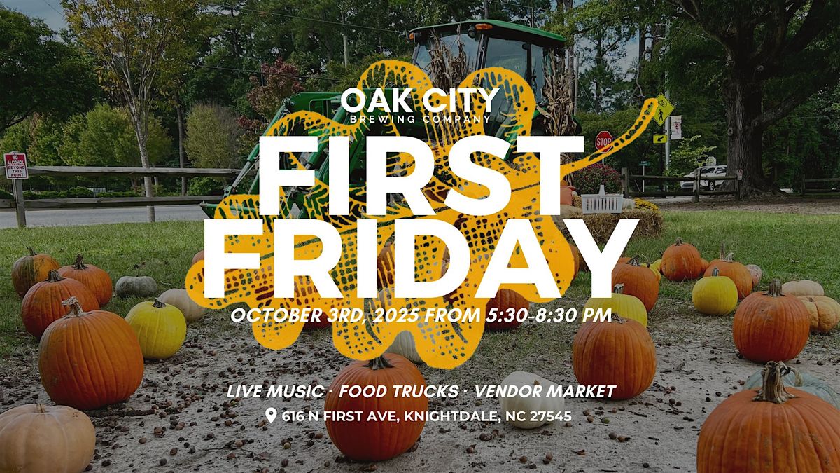 October First Friday \u2014 Pop-up Pumpkin Patch, Live music & vendots