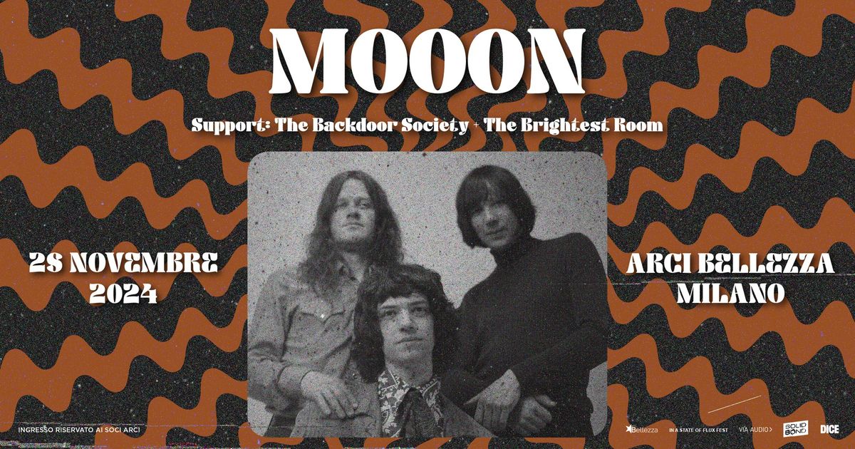 MOOON | Arci Bellezza + Support: The Backdoor Society & The Brightest Room