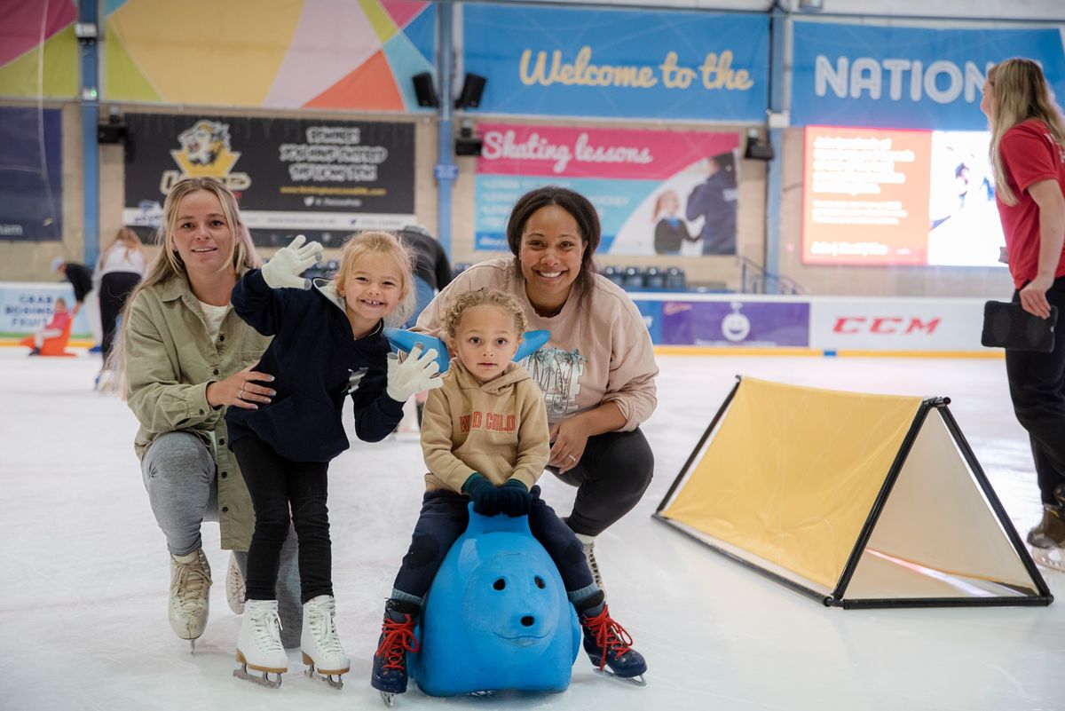 Parent at Tots Skating Session 