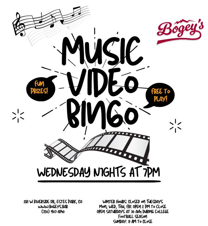 Music Video Bingo Night