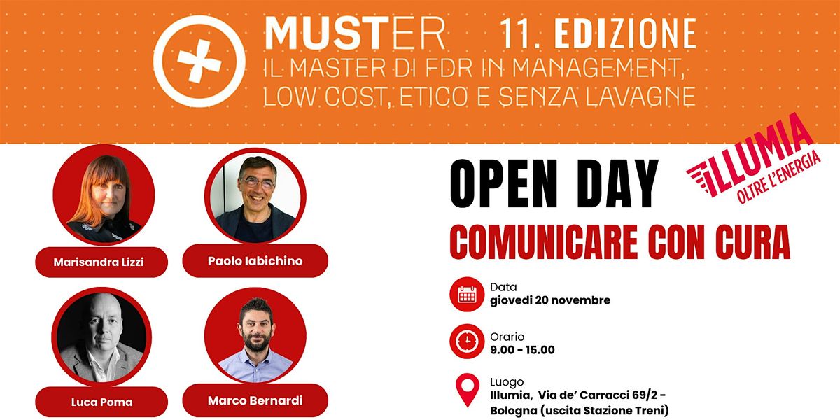 Open Day - MUSTer FiordiRisorse 11.ma edizione: Comunicare con Cura