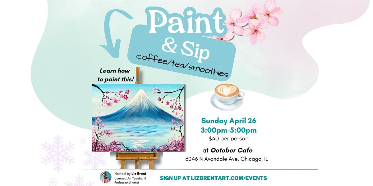 Paint & Sip at October Cafe April 27