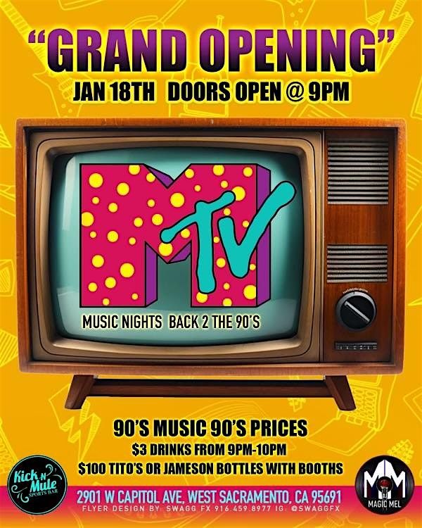 Kick N Mule MTV Music Nights Back to the 90\u2019s