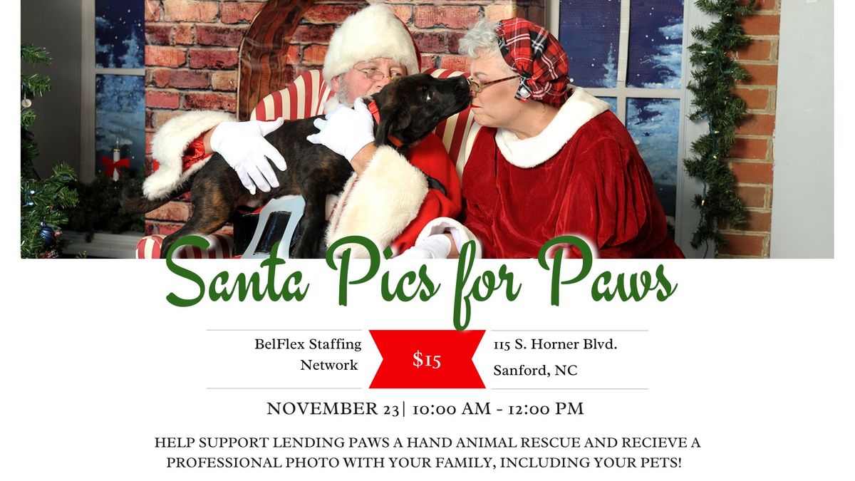 Santa Pics for Paws 