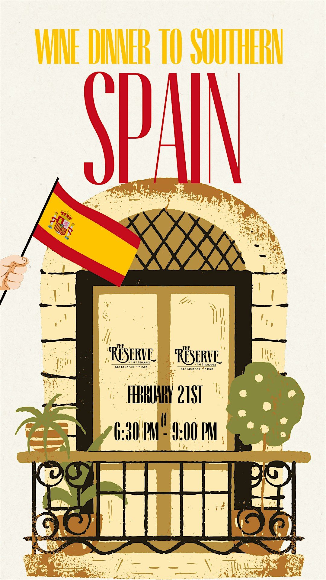 A Night of Spanish Romance - Southern Spain Wine Dinner at The Reserve