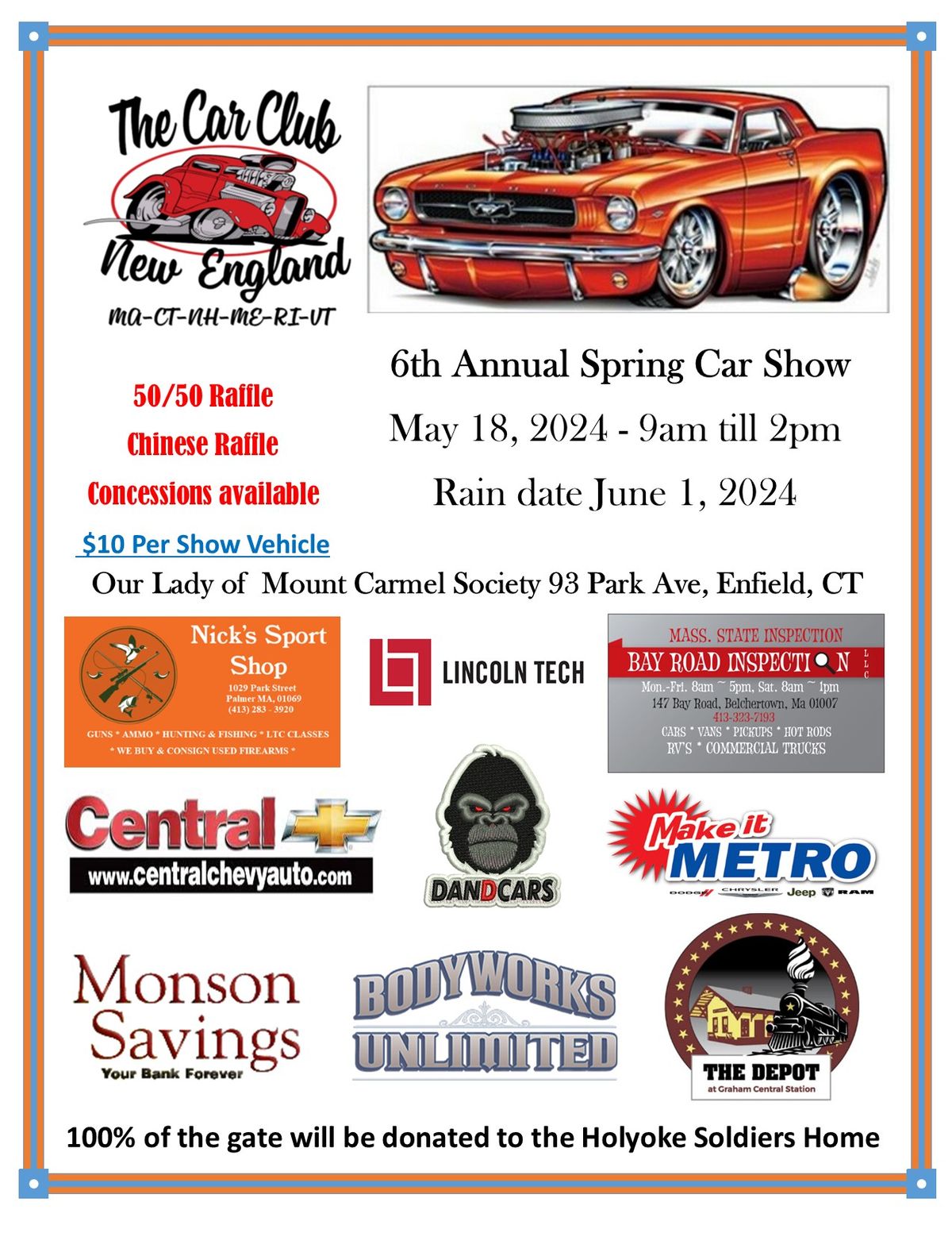 6th Annual CCNE Spring Car Show