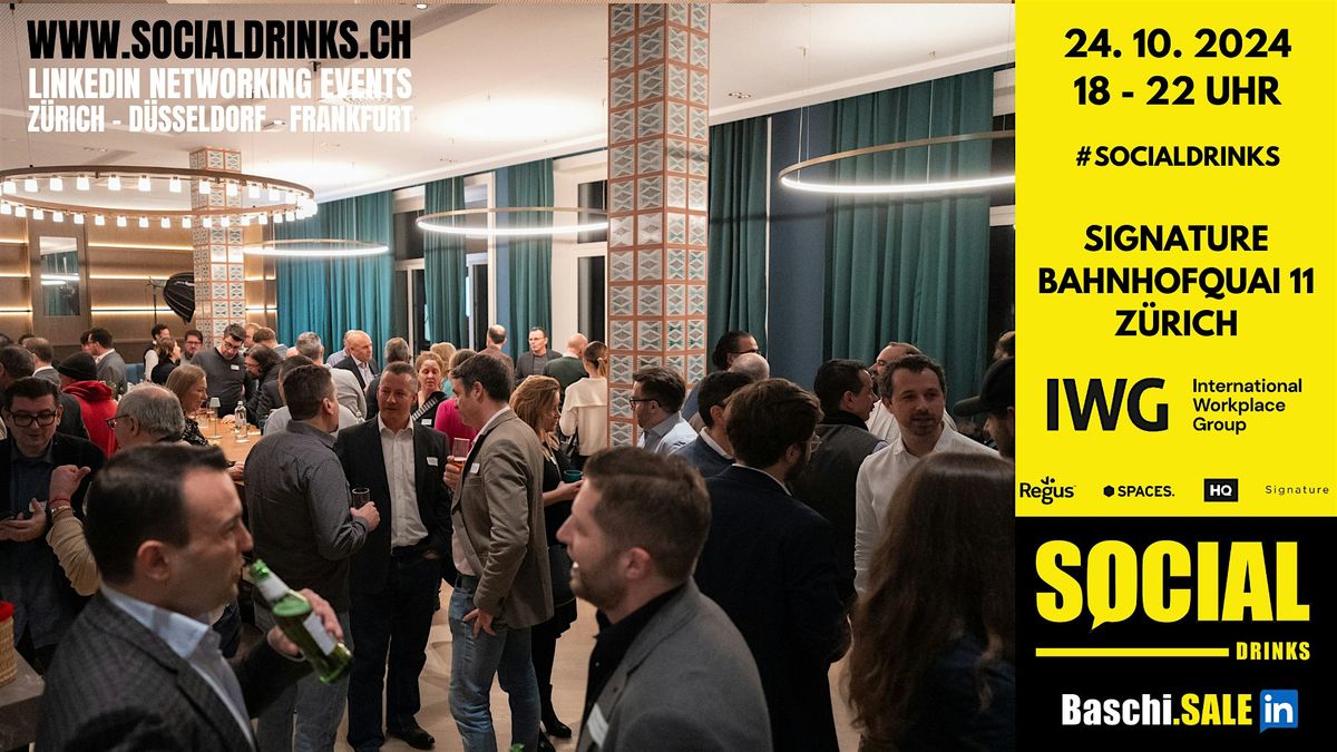 Social Drinks - LinkedIn\u2122 Networking Event in Z\u00fcrich 19.12.2024  21-23Uhr