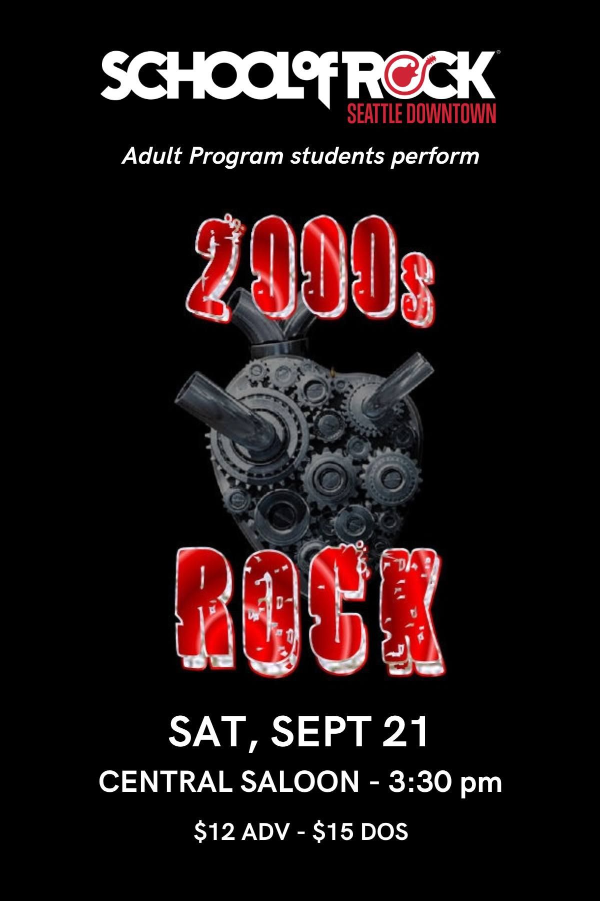 School of Rock Seattle Downtown Adult Program performs 2000's Rock