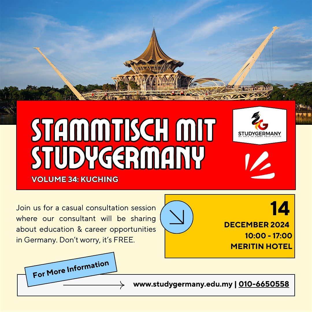 [Kuching] How To Study In Germany- A casual kopi session with StudyGermany