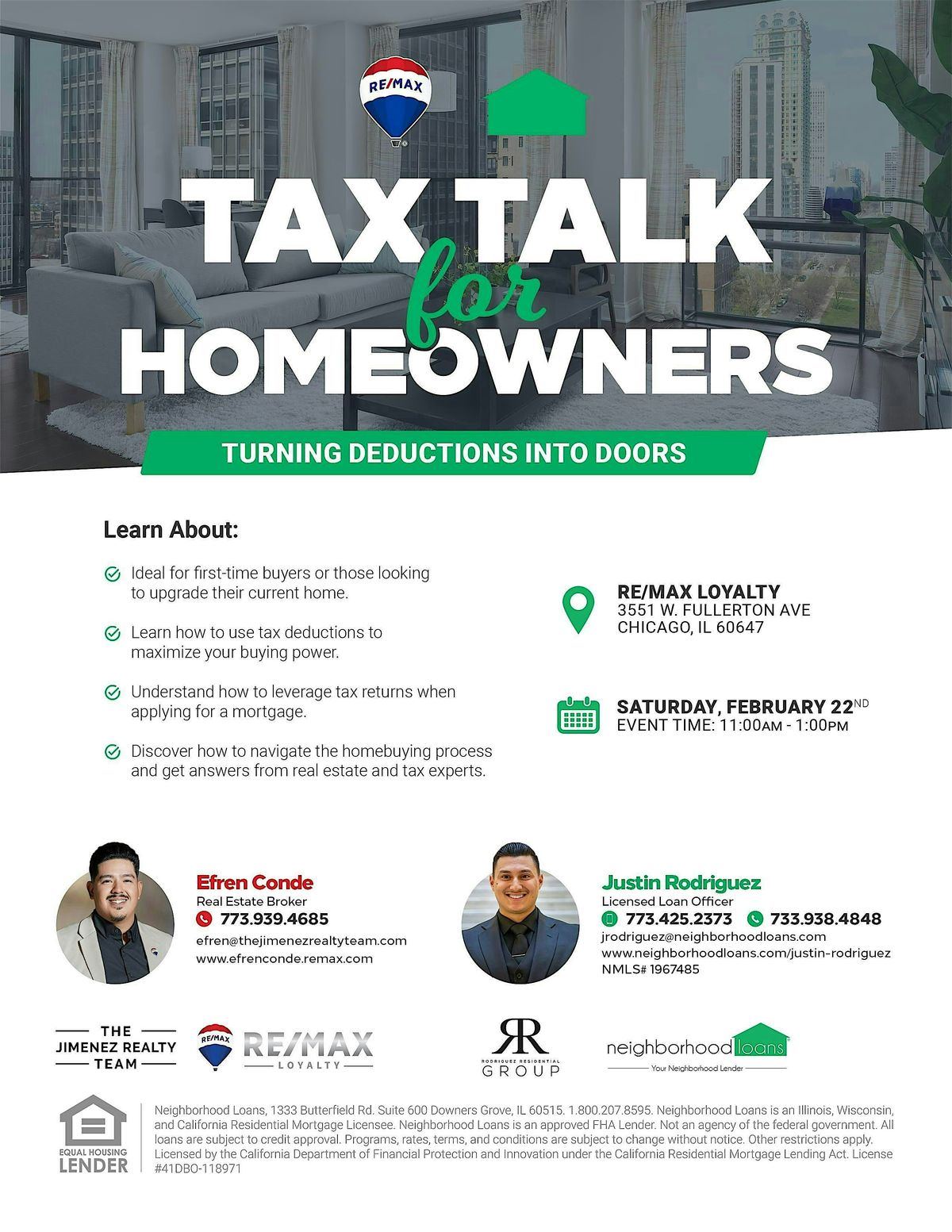 TAX TALKS | HOMEBUYING SEMINAR