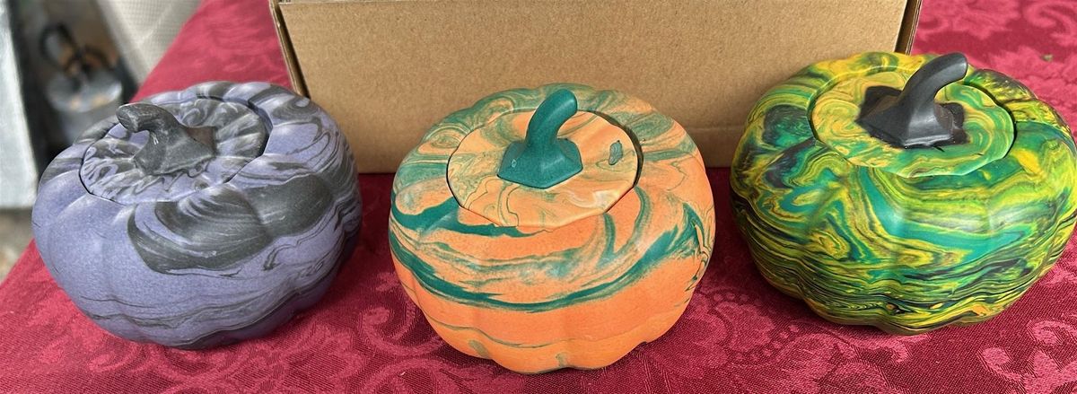 Jesmonite Autumn Workshop - Pumpkins, Pots & Coasters with Coffee & Cakes