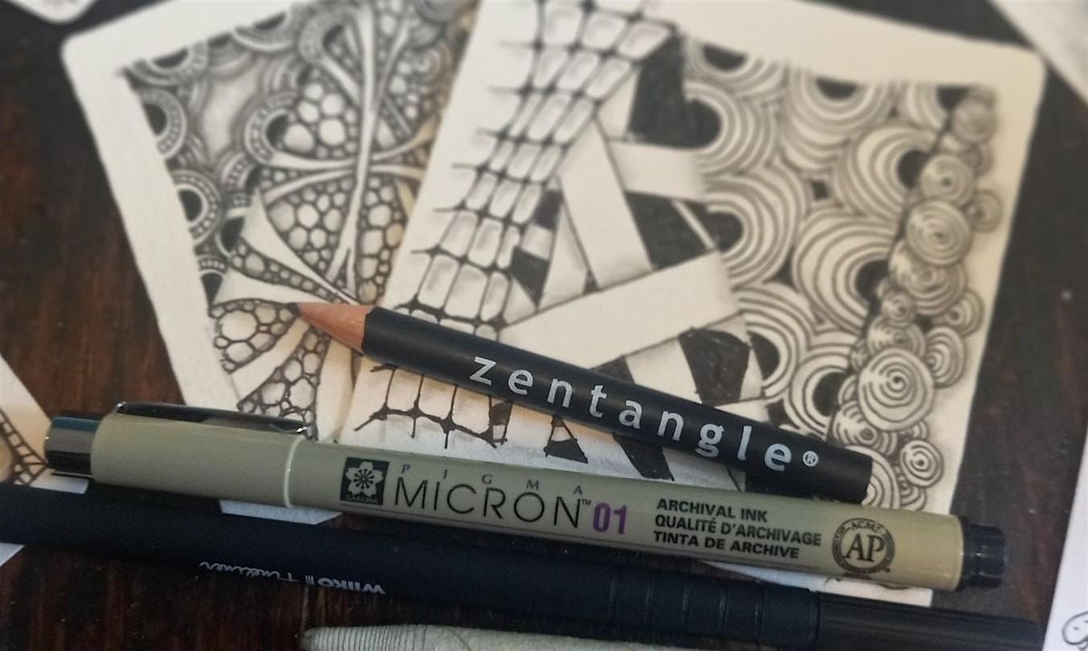 Introduction to Zentangle\u00ae with Nikki England (Online, Wed eve,  5 weeks )