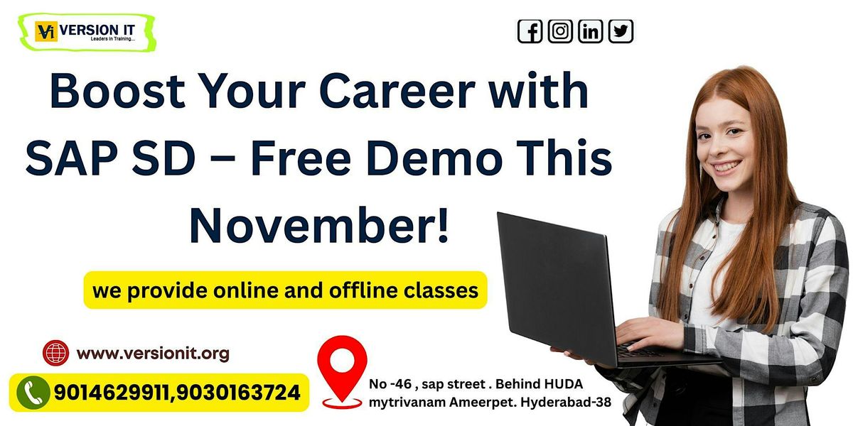Boost Your Career with SAP SD \u2013 Free Demo This November!