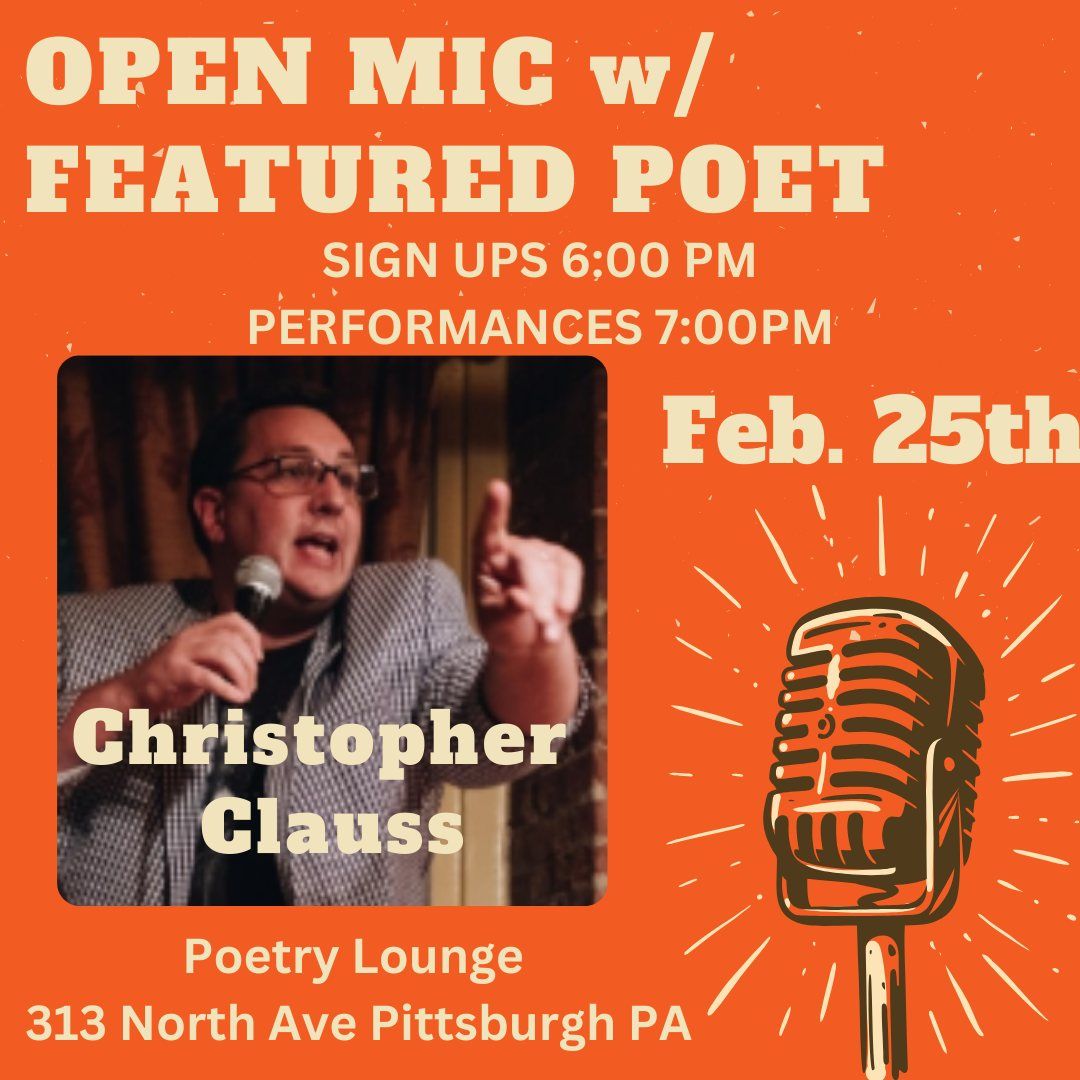 OPEN MIC FEATURE CHRISTOPHER CLAUSS