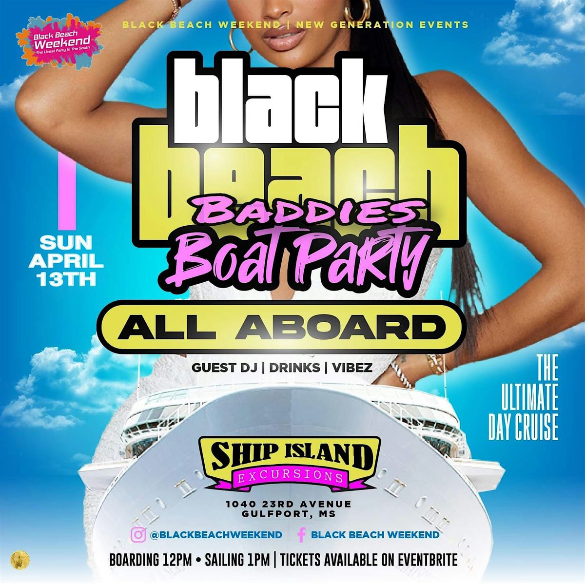 2025 Black Beach Baddies Boat Party