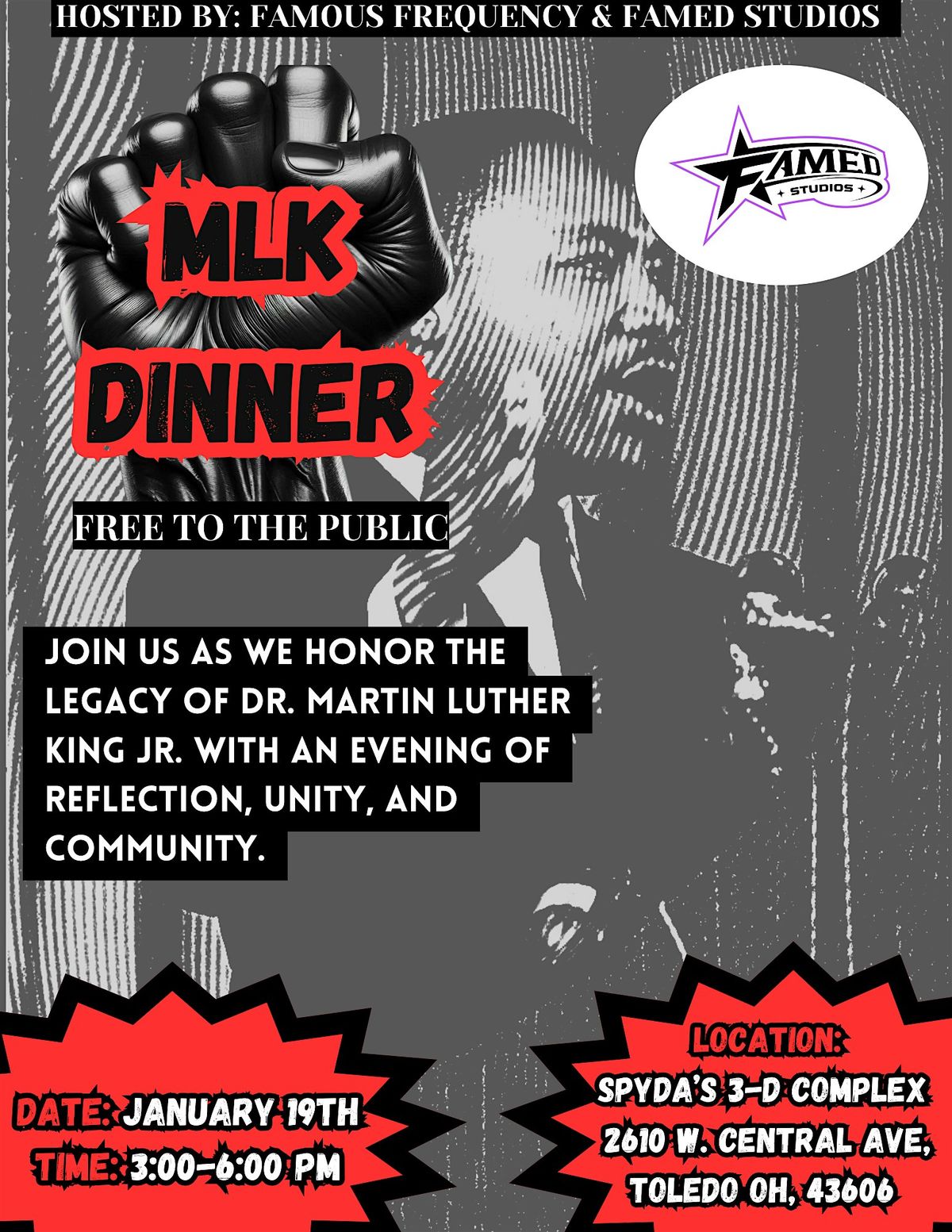 MLK DINNER (FREE TO PUBLIC)