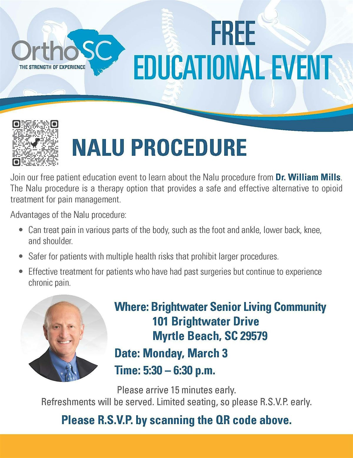 Free Educational Event - Dr. William Mills - Nalu Procedure