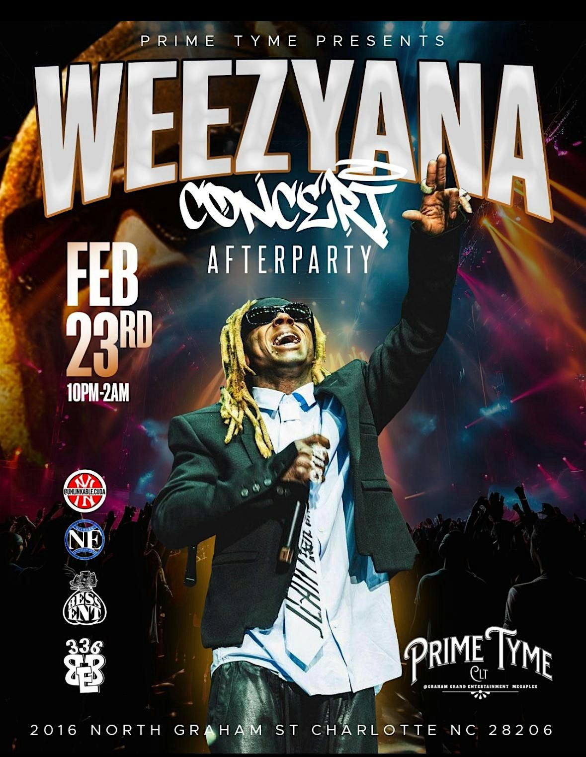 Weezyana concert after party! $400 2 bottles! Free entry!