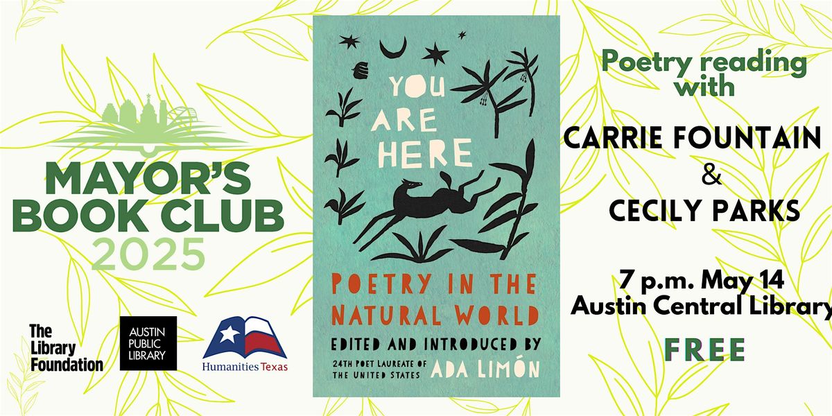 Mayor's Book Club: \u201cYou Are Here: Poetry in the Natural World\u201d