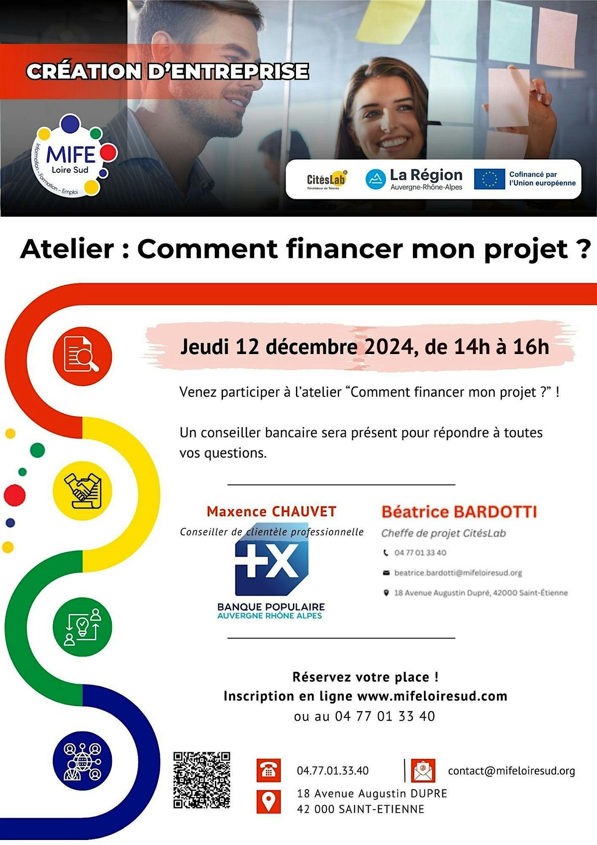 Atelier : Comment financer mon projet de cr\u00e9ation d'entreprise ?