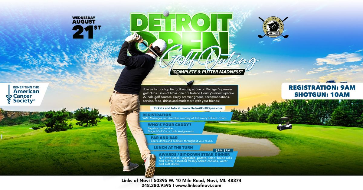 The DETROIT OPEN: Golf Outing