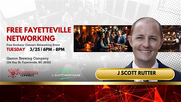 Free Fayetteville Rockstar Connect Networking Event (March, NC)