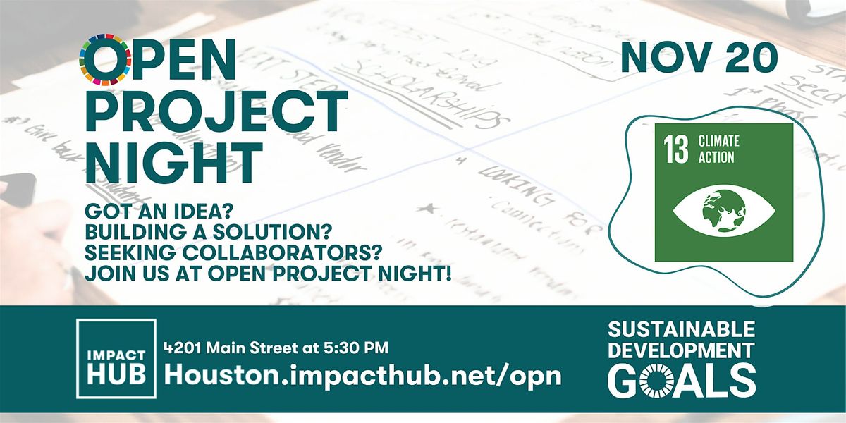 Open Project Night Houston: Climate Action