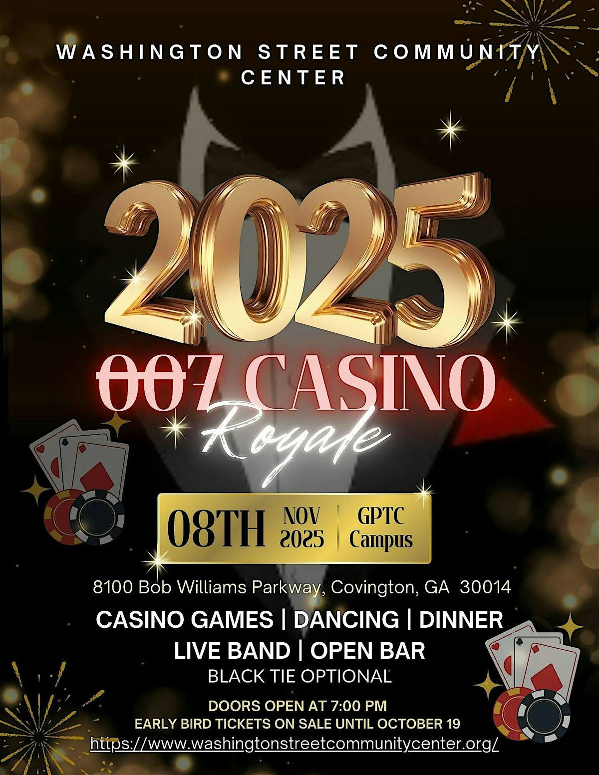 Washington Street Community Center 2025 Casino Royale