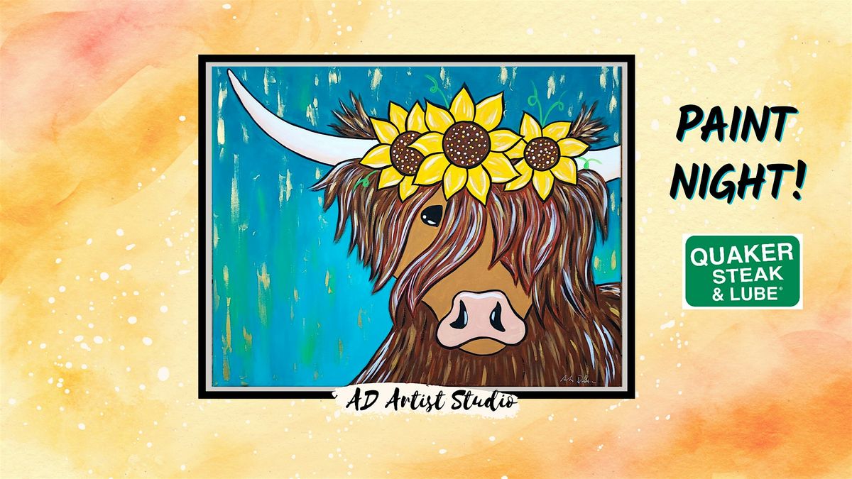 Highland Cow Paint Night