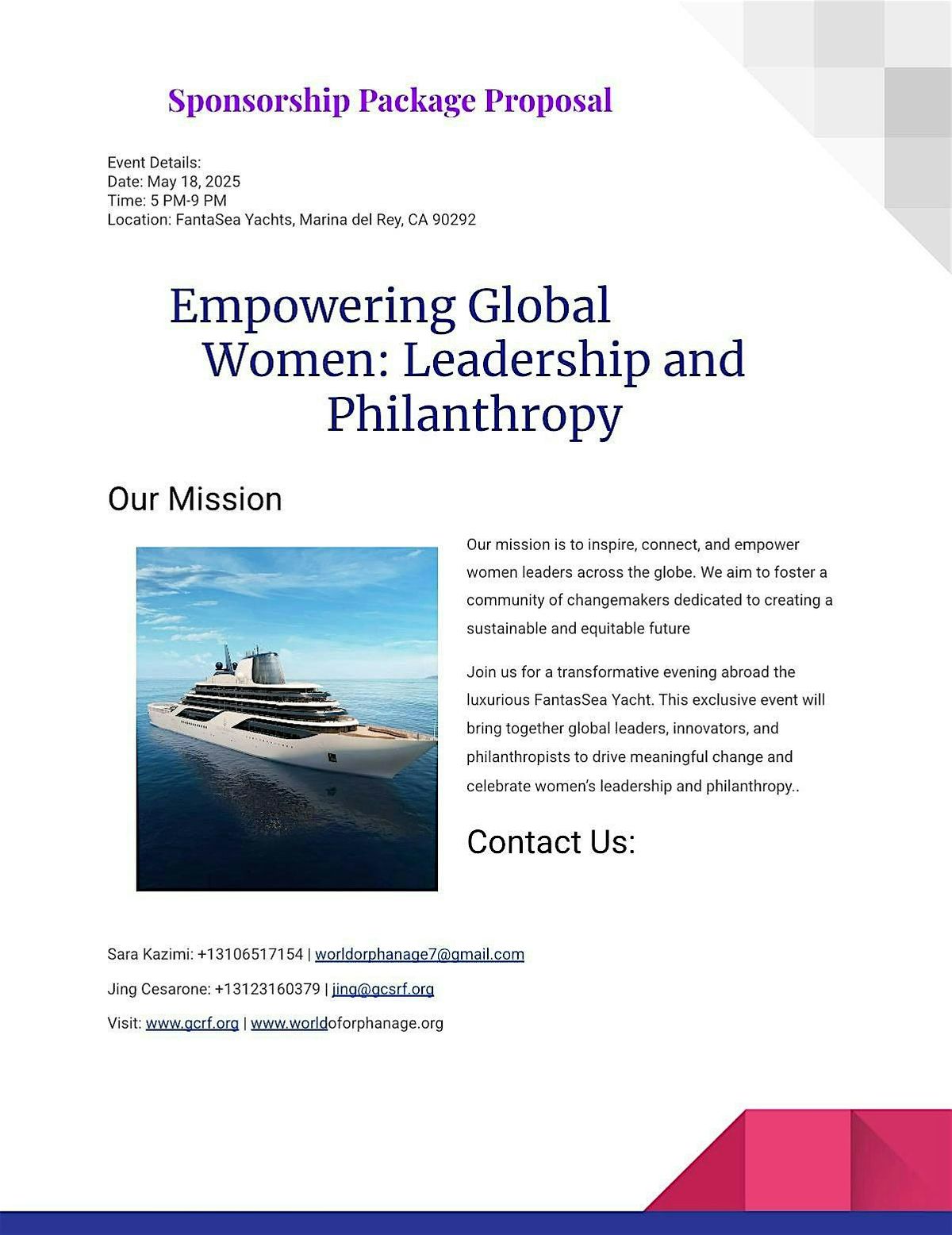 Empowering Global Women: Leadership and Philanthropy