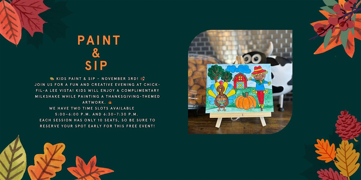Kids paint & sip