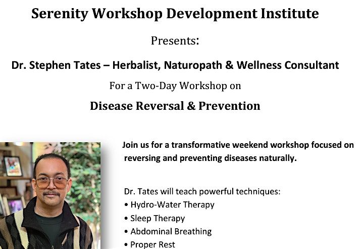 Serenity Workforce Development Institute Presents:  Dr. Stephen Tates