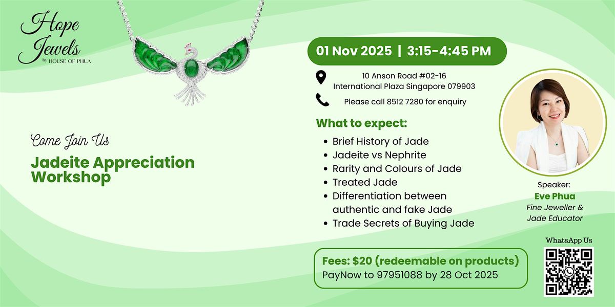 Jadeite Appreciation Workshop