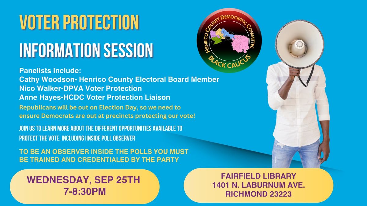 Voter Protection Information Session