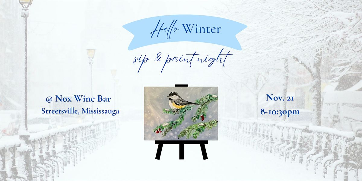 Hello Winter Sip & Paint Night