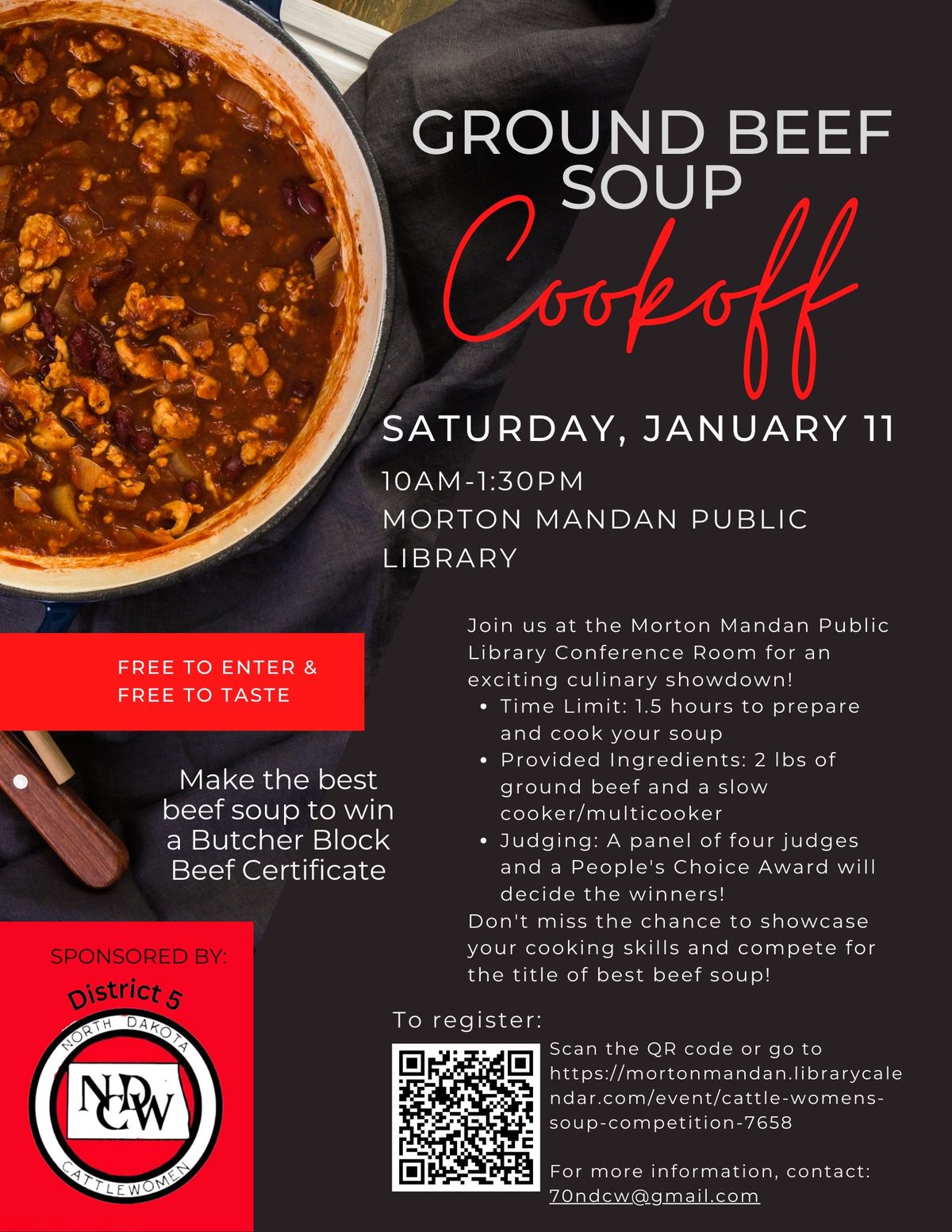 Takin' the Chill Out of Winter Ground Beef Soup Cookoff