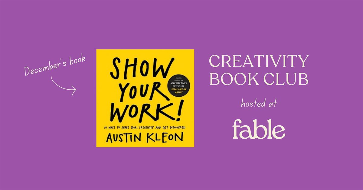 December's Creativity Book Club at Fable