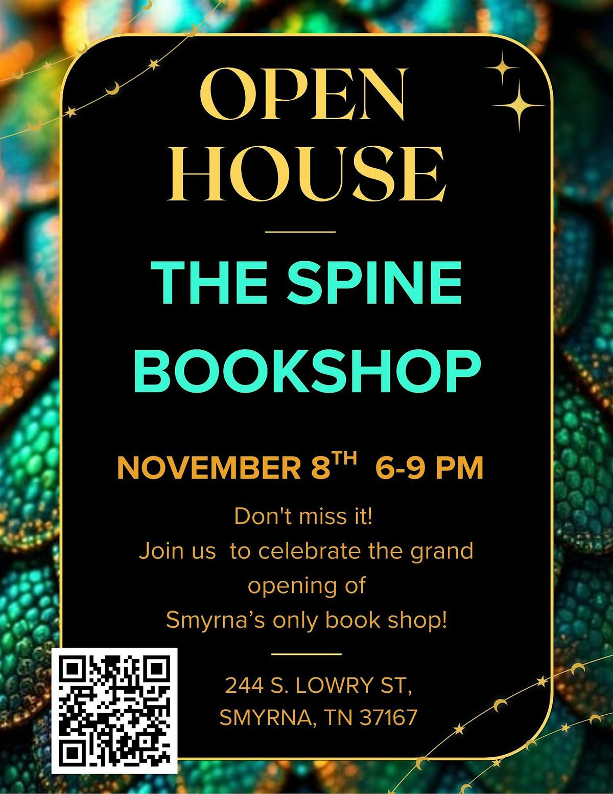 The Spine Bookshop Open House