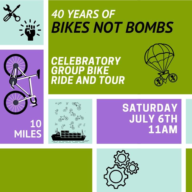 NEW DATE: Unity Ride: Celebrating 40 Years of Bikes Not Bombs