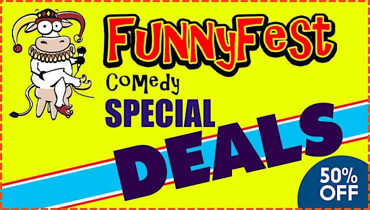 Give Gift of LAUGHTER with 5 special offers for Ticket discounts and more.