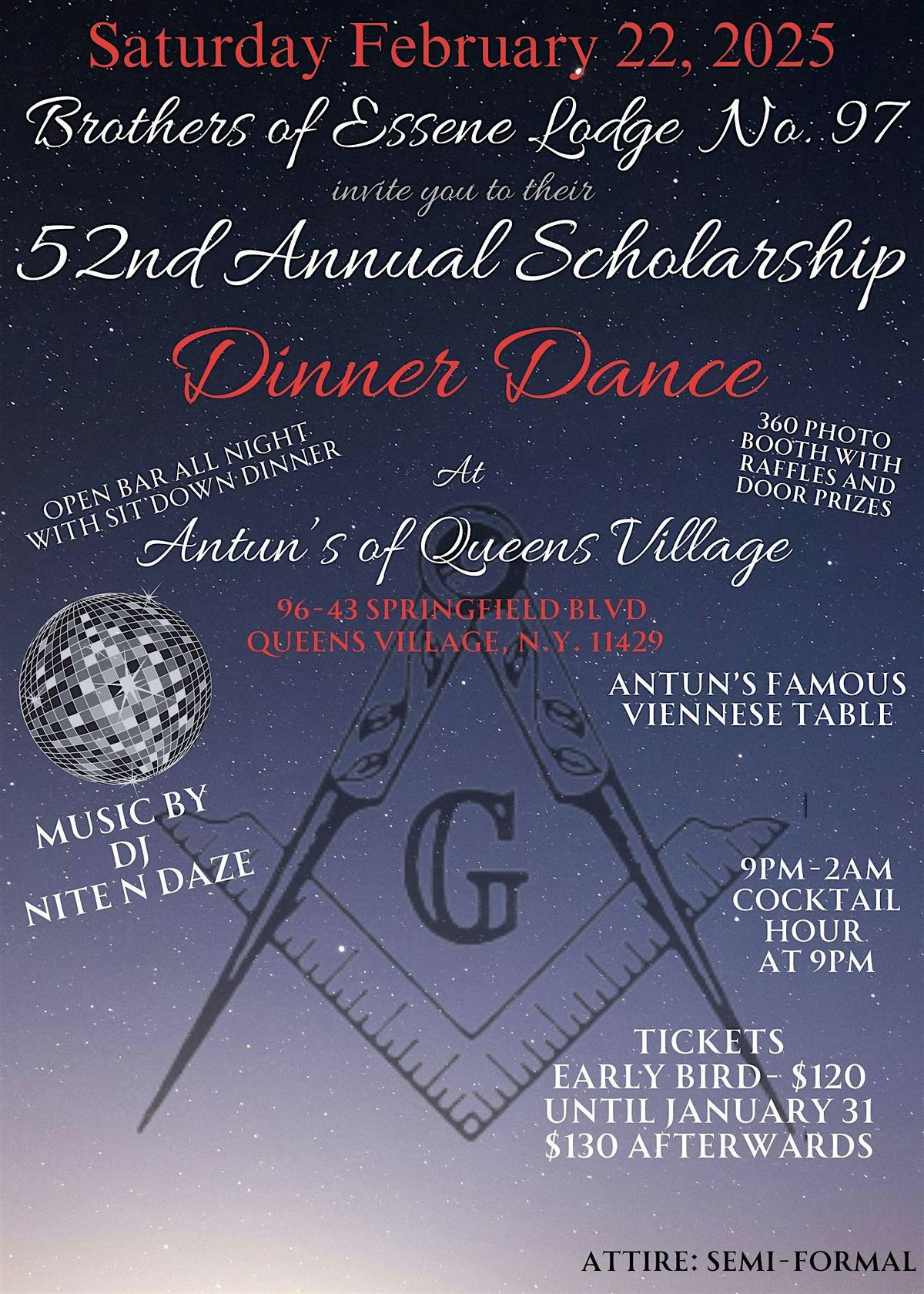 52nd Annual Scholarship Dinner Dance