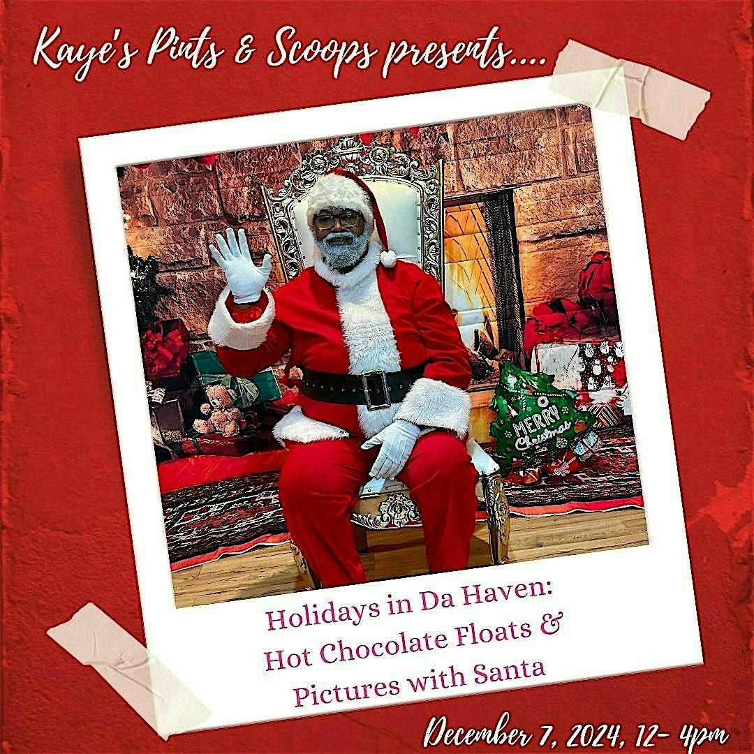 Hot Chocolate Floats & Pictures with Santa  at Kaye's Pints & Scoops