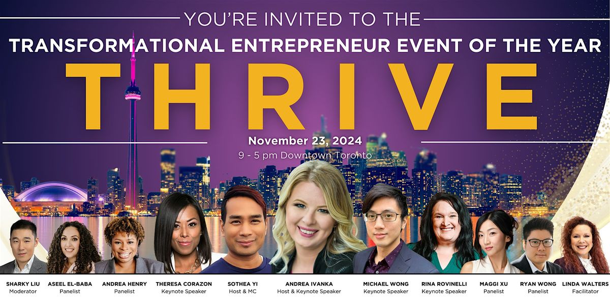 THRIVE: The Transformational Entrepreneur Event of the Year