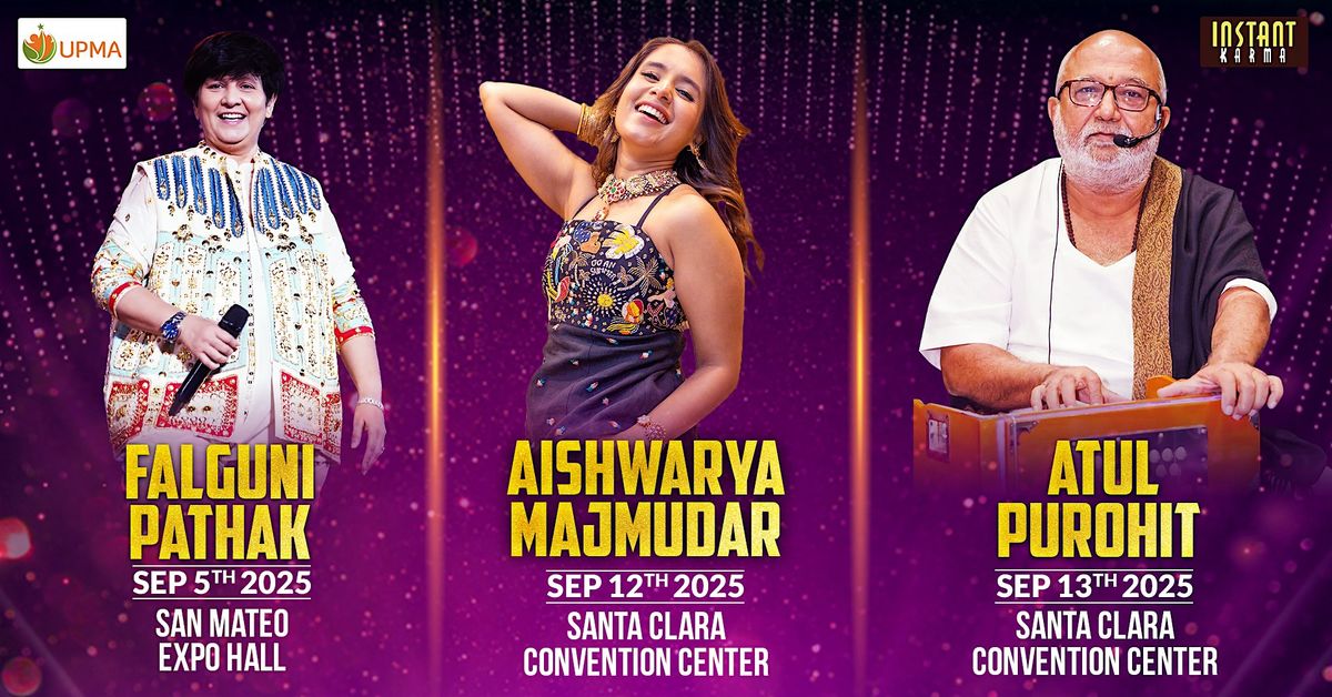 Falguni Pathak, Aishwarya Majumdar and Atul Purohit Dandia and Garba