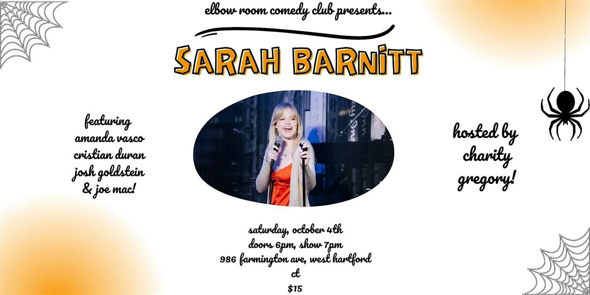 Elbow Room Comedy Club Presents: Sarah Barnitt