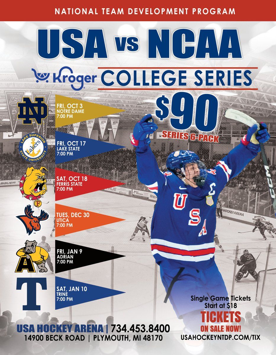 USA Hockey National Team Development Program vs. Notre Dame Fighting Irish
