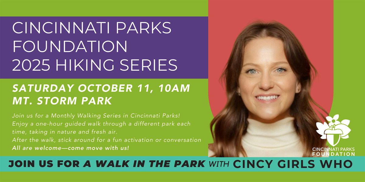 Cincinnati Parks + Rec for Wellness Monthly Hiking Series- Cincy Girls Who