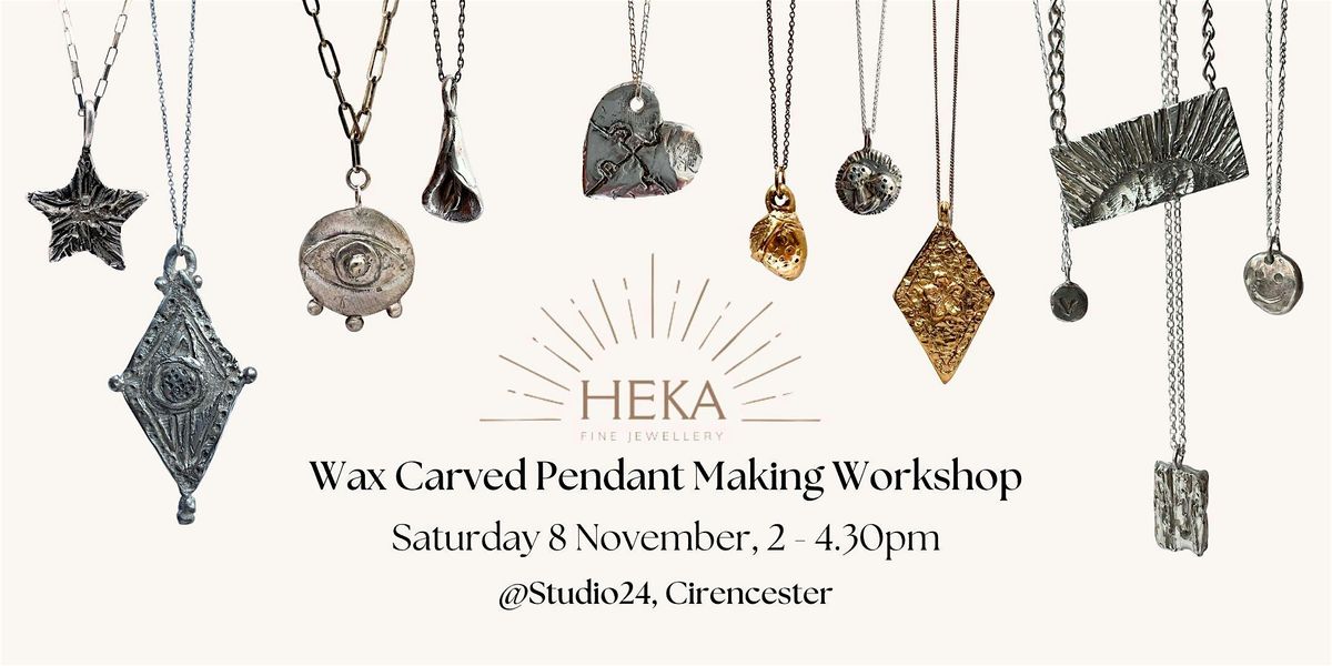 Jewellery  Making Workshop - Pendant  Making  @ Studio24
